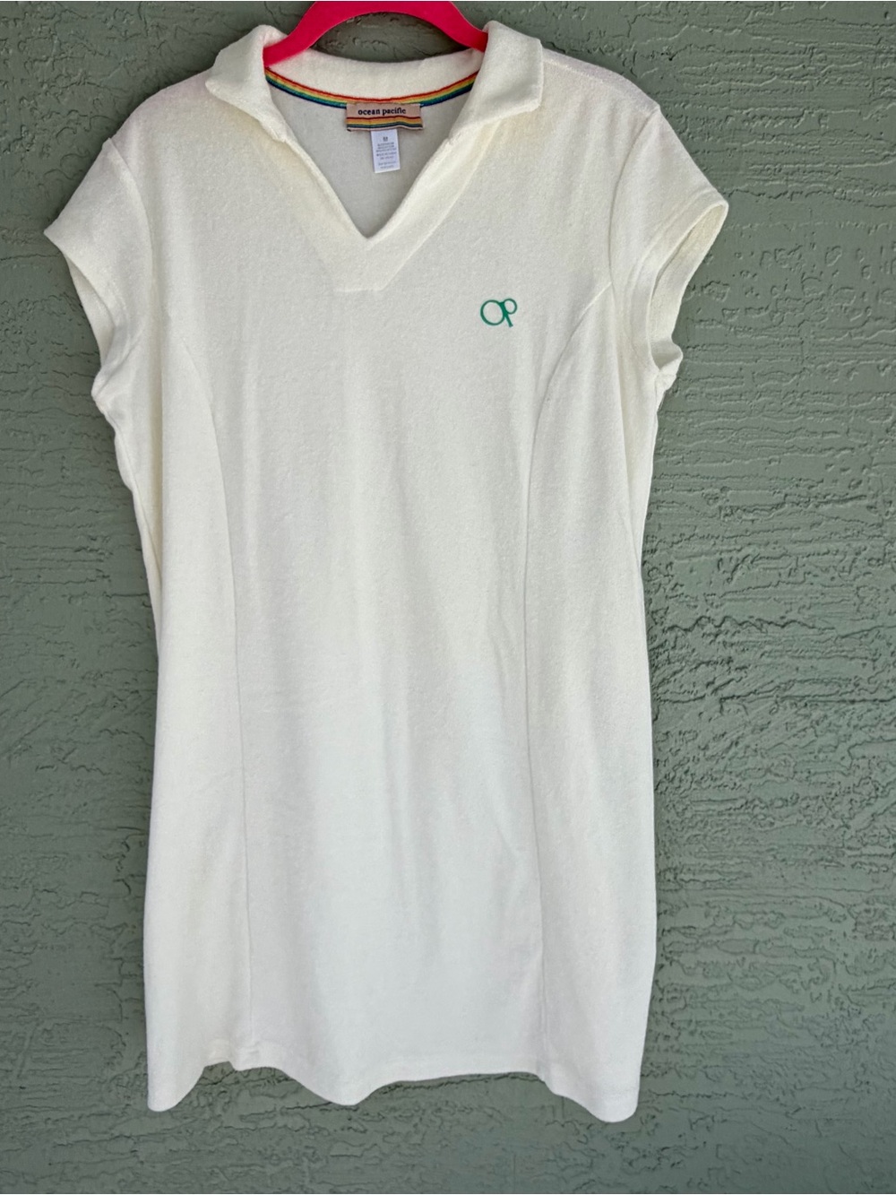 Ocean Pacific Sunset Chasers Women's Tennis Dress Sz M Off White